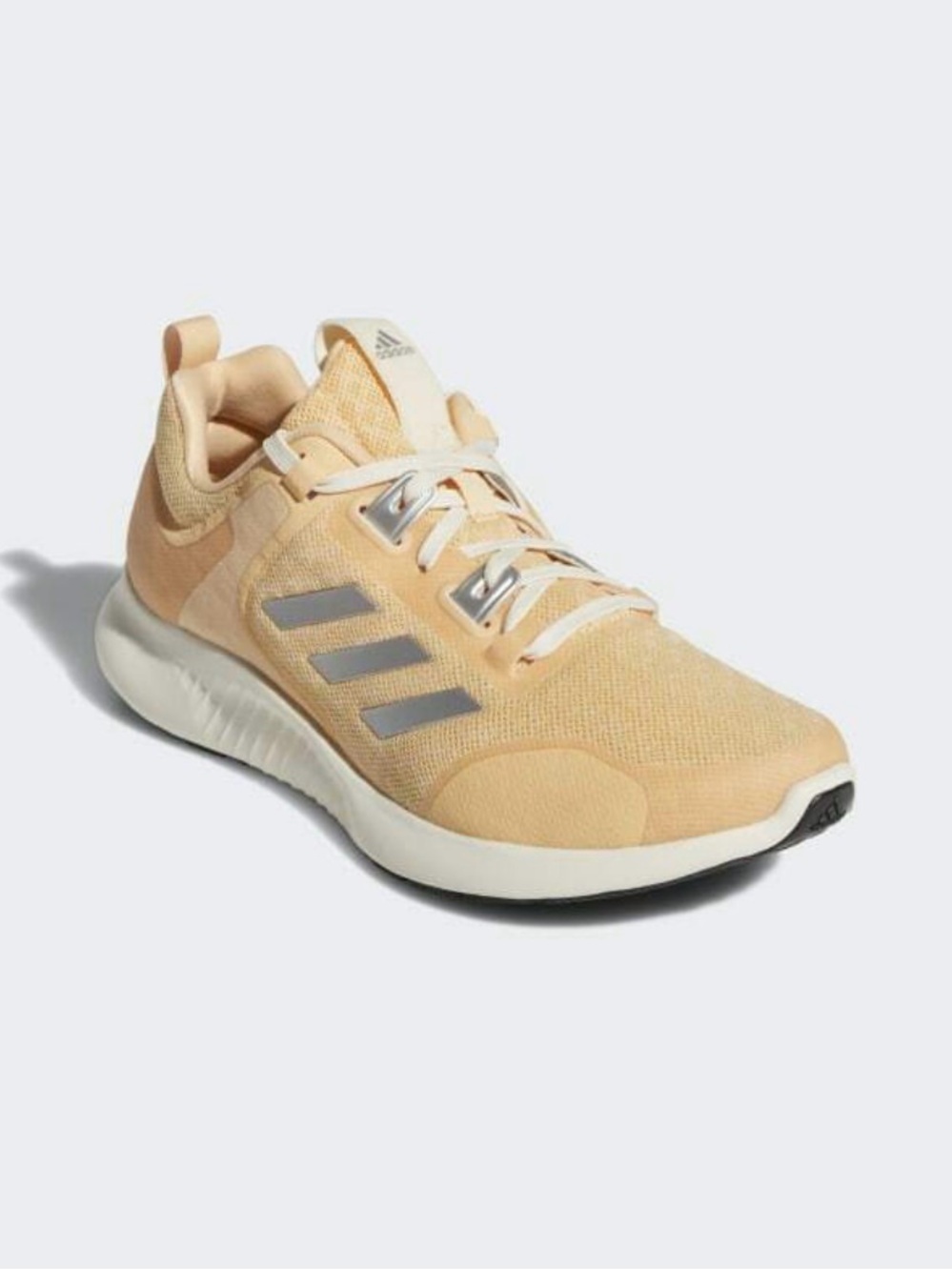 adidas Women's Peach/Tan Knit Athletic Sneakers